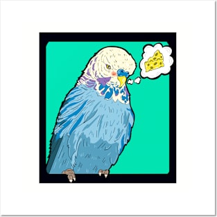 Budgerigar Likes Cheese Posters and Art